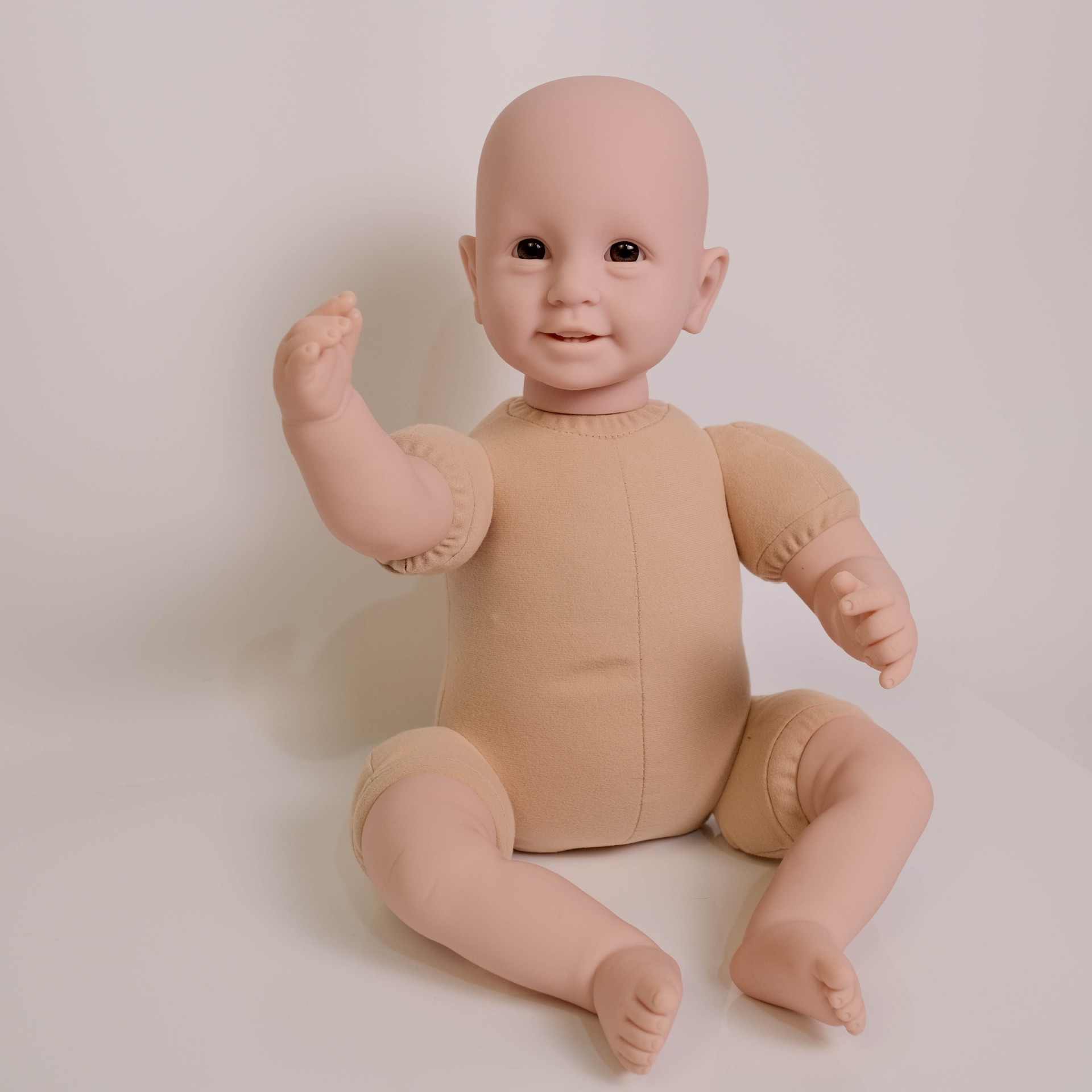 22 pulgadas nuevo seis dientes sin dibujo muñeca desnuda