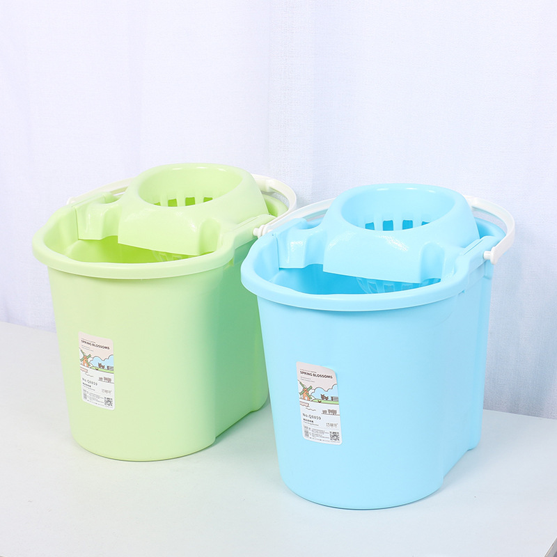 Manual Household Water Squeeze Bucket, Hand-Pressed Mop Bucket, Plastic Rotating Wringer Mop Bucket, Traditional Mop Bucket Manual Household Water Squeeze Bucket, Hand-Pressed Mop Bucket, Plastic Rotating Wringer Mop Bucket, Traditional Mop Bucket
