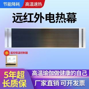Far Infrared Electric Heating Curtain Electric Heating Plate Hot Air Curtain Yoga Heater High Temperature Radiation Plate Door Commercial Heater