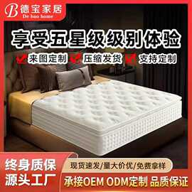 希尔顿酒店专用独立袋装弹簧乳胶记忆棉家用款民宿公寓席梦思床垫