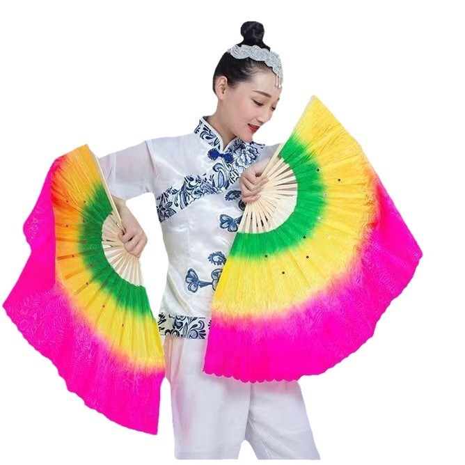 【左右の右手のペア】ダンス扇子のダンス扇子の広場のダンスの舞台の両面のヤンコの歌を捻って扇子を演出します。|undefined