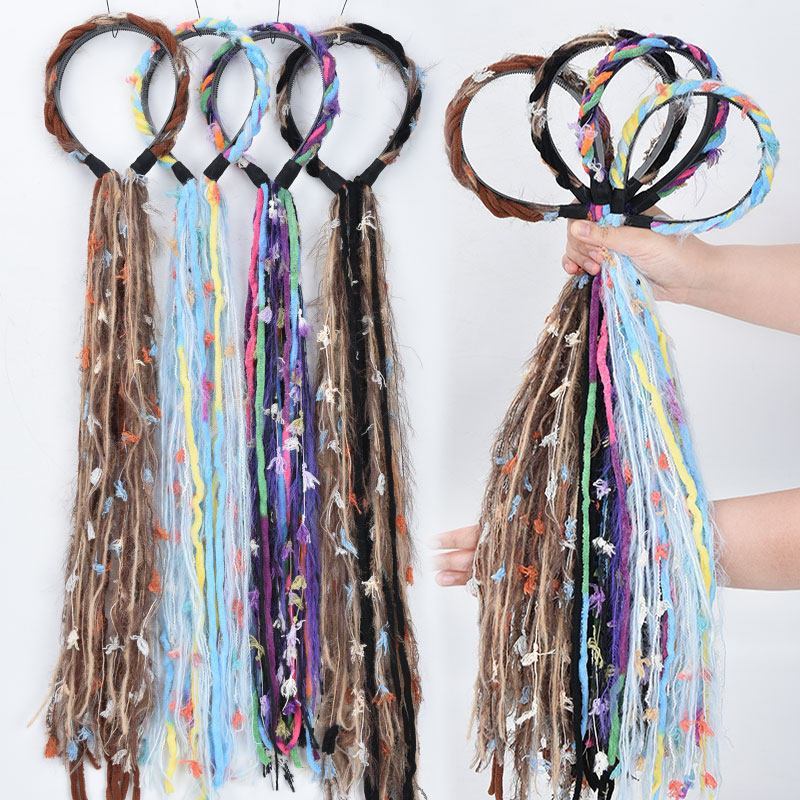 Diadema con Trenza de Cabello Sintético para Mujer