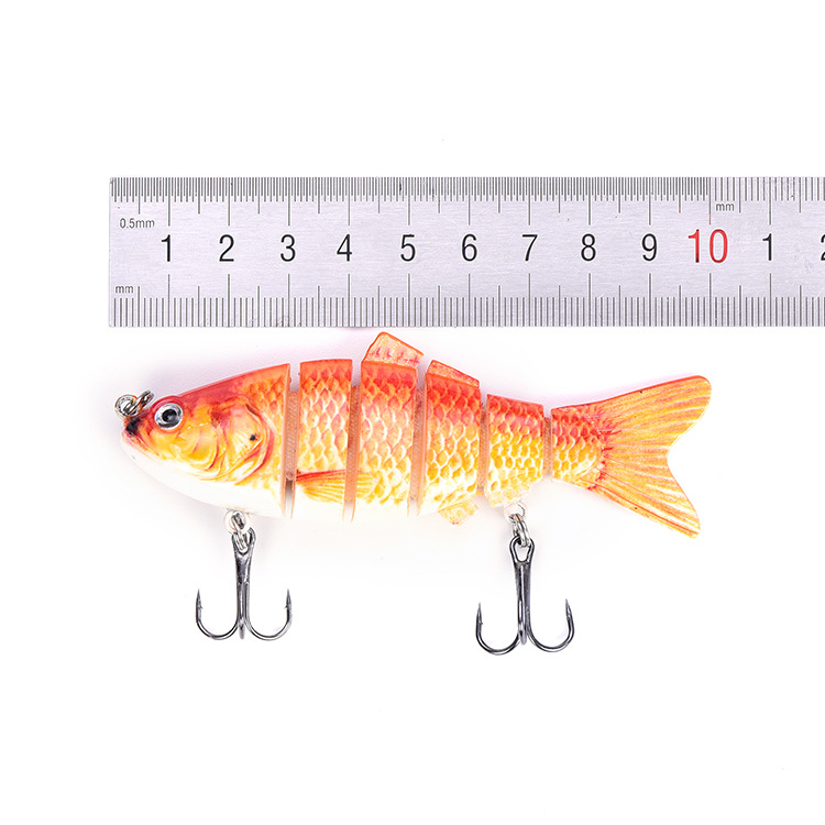 Venta caliente transfronteriza 10CM 20G estilo explosivo de varias secciones cebo sumergido simulación Luya cebo falso