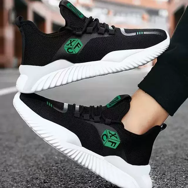 一件代发男士运动鞋 系带舒适轻便跑步鞋 软底韩版潮流批发单鞋