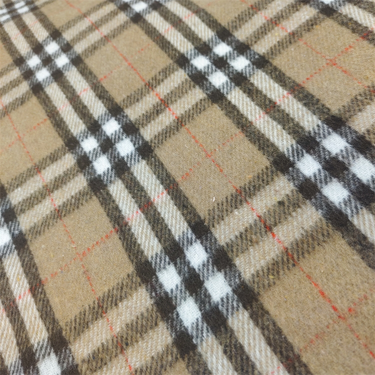 秋冬苏格兰风呢料 欧美跨境电商 时装外套粗纺毛呢面料 现货