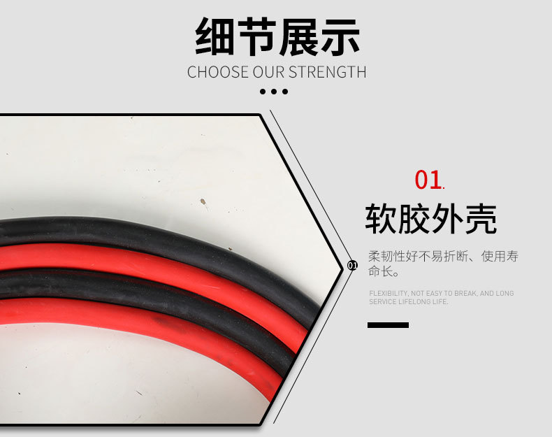 Car Jumper Cables, Thickened Jumper Wires, Truck Battery Connection Emergency Start Cables, Over-The-River Dragon Large Clamp, In-Car Use