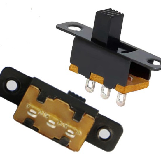 SS12F15 拨动开关 单排三脚 带螺丝孔 两档 （1P2T）