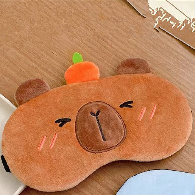 귀엽고 깜찍한 카피바라 아이마스크-과일