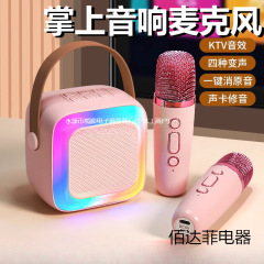 オーディオ新しいオールインワンマイク Bluetooth スピーカーマイク KTV セット家族子供用ワイヤレス国民歌アーティファクト