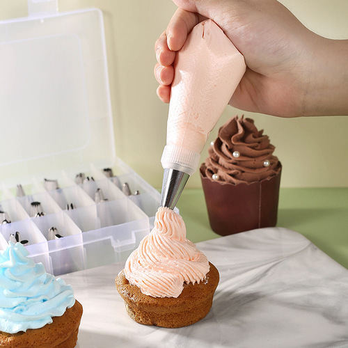 Stainless steel decorating nozzle cake decorating nozzle cream nozzle set 42 baking molds