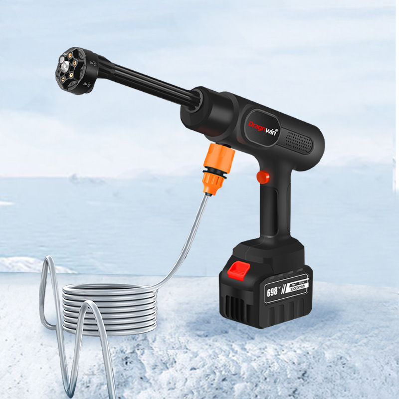 13 Generation Car Washing Water Gun Household Rechargeable Cleaning Brush Car God High Pressure Water Pump Portable Car Wireless Car Washing Machine