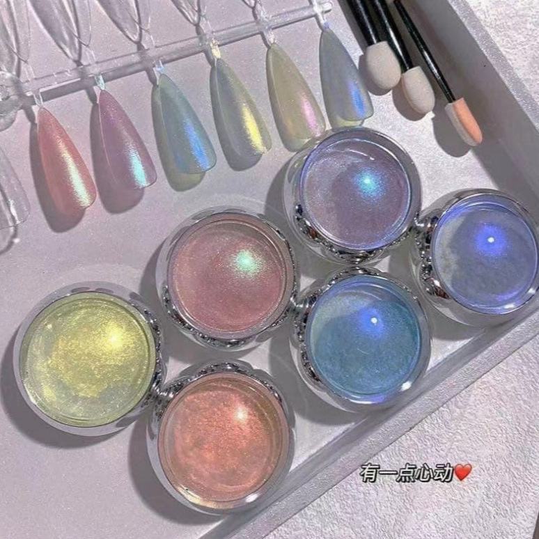 Manicure Aurora Pink Fairy Powder 6-Color Magic Mirror Powder Internet Celebrity Symphony Mermaid Shell Mirror Fairy Powder Set Manicure Aurora Pink Fairy Powder 6-Color Magic Mirror Powder Internet Celebrity Symphony Mermaid Shell Mirror Fairy Powder Set