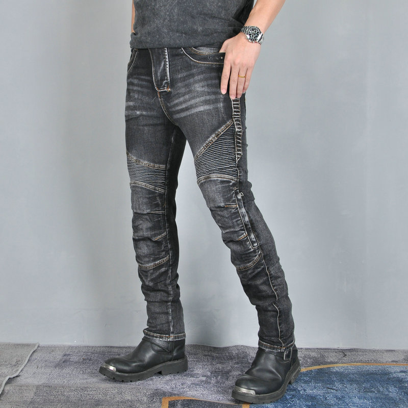 VOLERO motocicleta jeans hombres Kevlar resistente al desgarro motocicleta montar pantalones resistentes a la caída equipo de protección de silicona