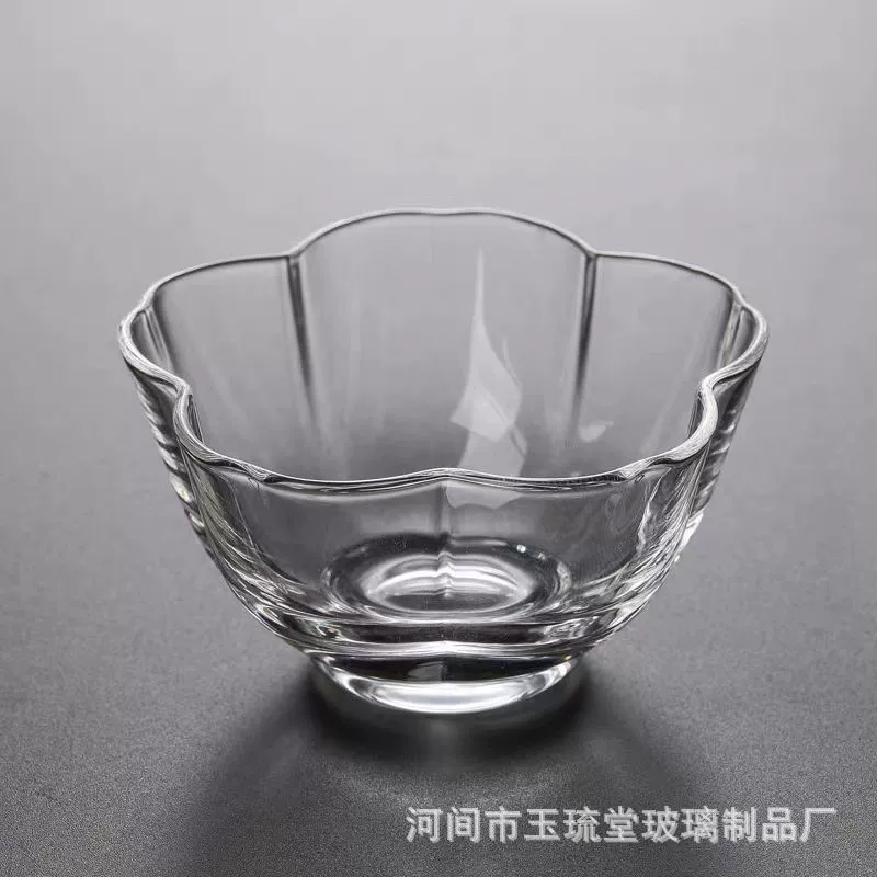 Japanese -style hammer tea cup heat -resistant glass cup small tea bowl Wenxiang fragrance cup single cup high -temperature kung fu tea set