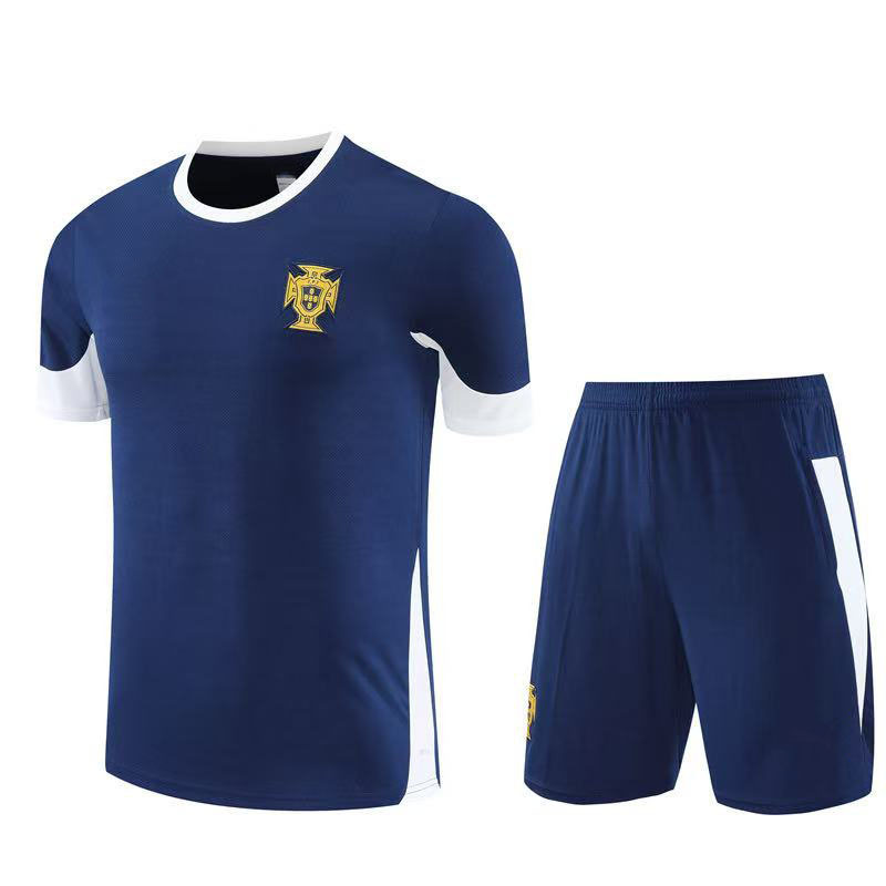 Conjunto de Camiseta de Entrenamiento Deportiva de Manga Corta al por Mayor de Argentina, Brasil, Francia, Real Madrid, Barcelona, Liverpool