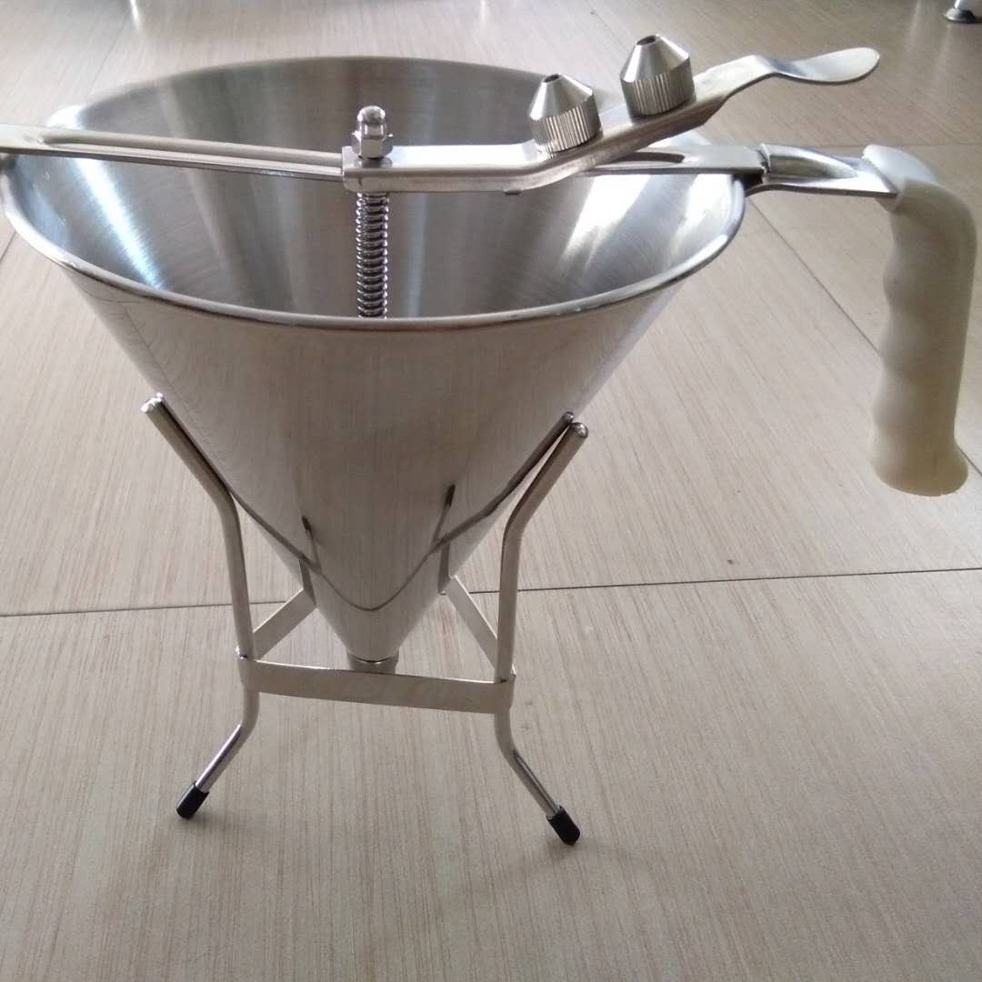 Embudo de acero inoxidable para takoyaki, embudo comercial 304/201, herramienta para medir jarabe de fructosa.