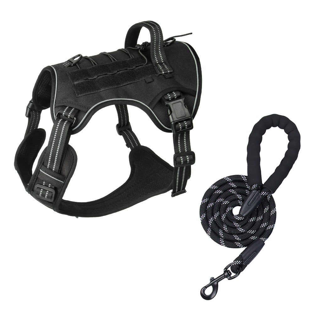 Chaleco táctico multifuncional entrenamiento al aire libre a prueba de explosiones estampado una sola chaleco de pecho táctico cinturón de pecho gran cuerda de tracción de perro