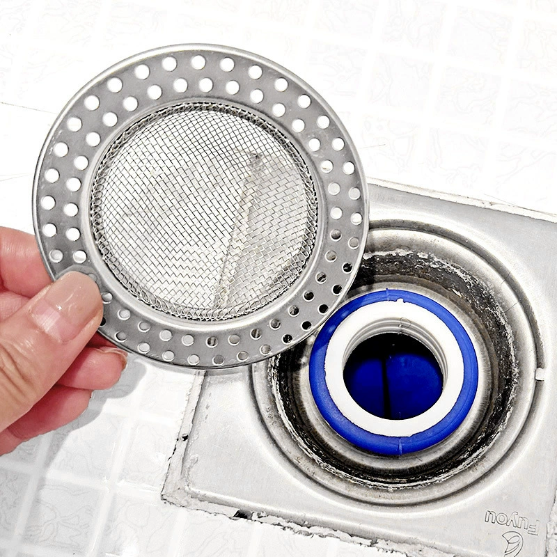 Stainless steel floor drain filter bathroom sewer filter bathroom anti-clogging kitchen insect-proof cover sink filter