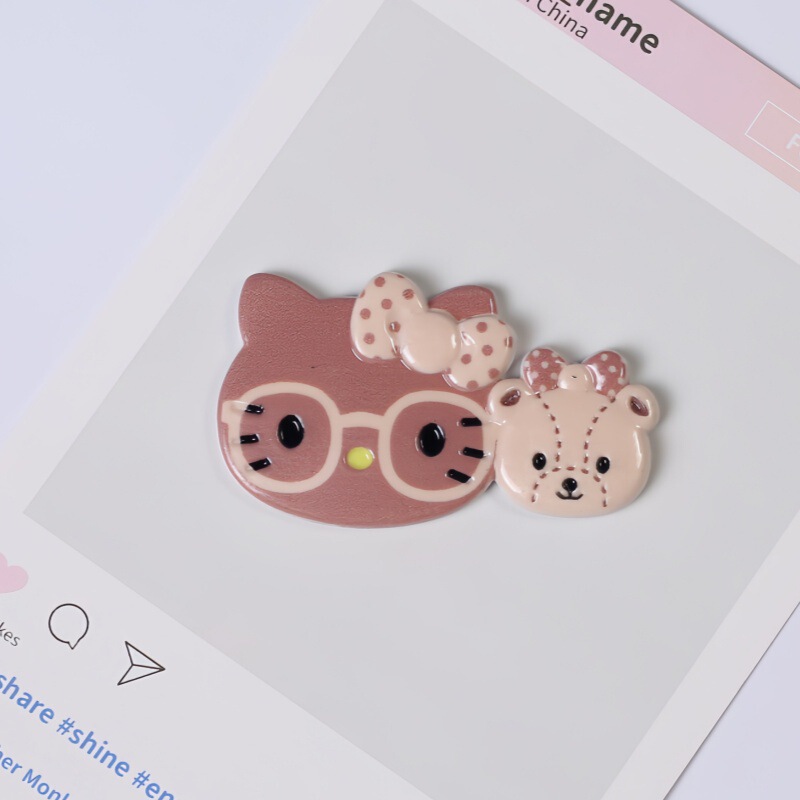 kitty原创洞洞鞋扣DIY发夹配饰高级感发夹贴片鞋花装饰品配件批发|undefined