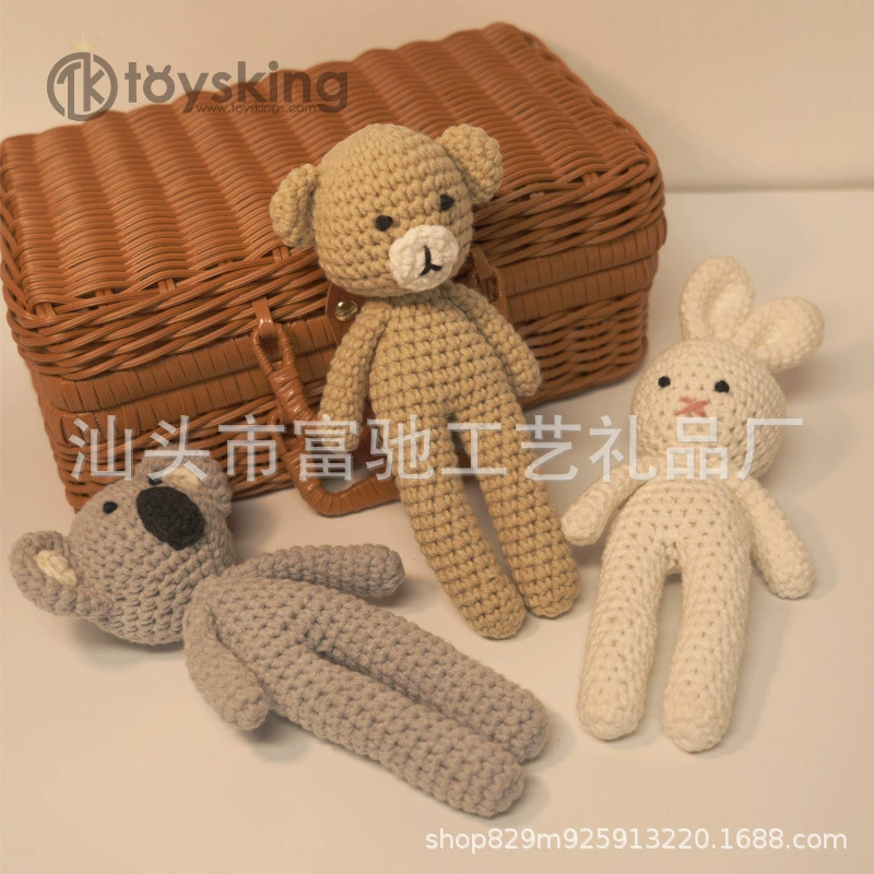 Вязаные игрушки-животные: мишка зайка коала ручная работа