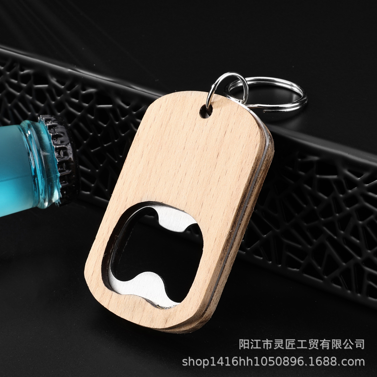 Nuevo abrebotellas de cerveza con mango de madera abrebotellas de cerveza de madera abrebotellas de cerveza de madera maciza abrebotellas de cerveza de acero inoxidable