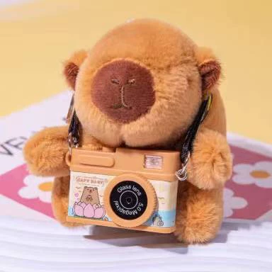 Cotton flashing doll, straps, retro small camera, keychain, makes sounds