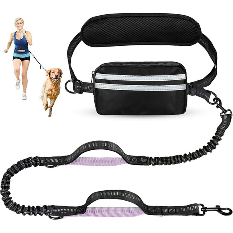 アマゾンクロスボーダー新型反射ポケットペットセットアウトドアランニングドッグラン犬伸縮牽引ロープ|undefined