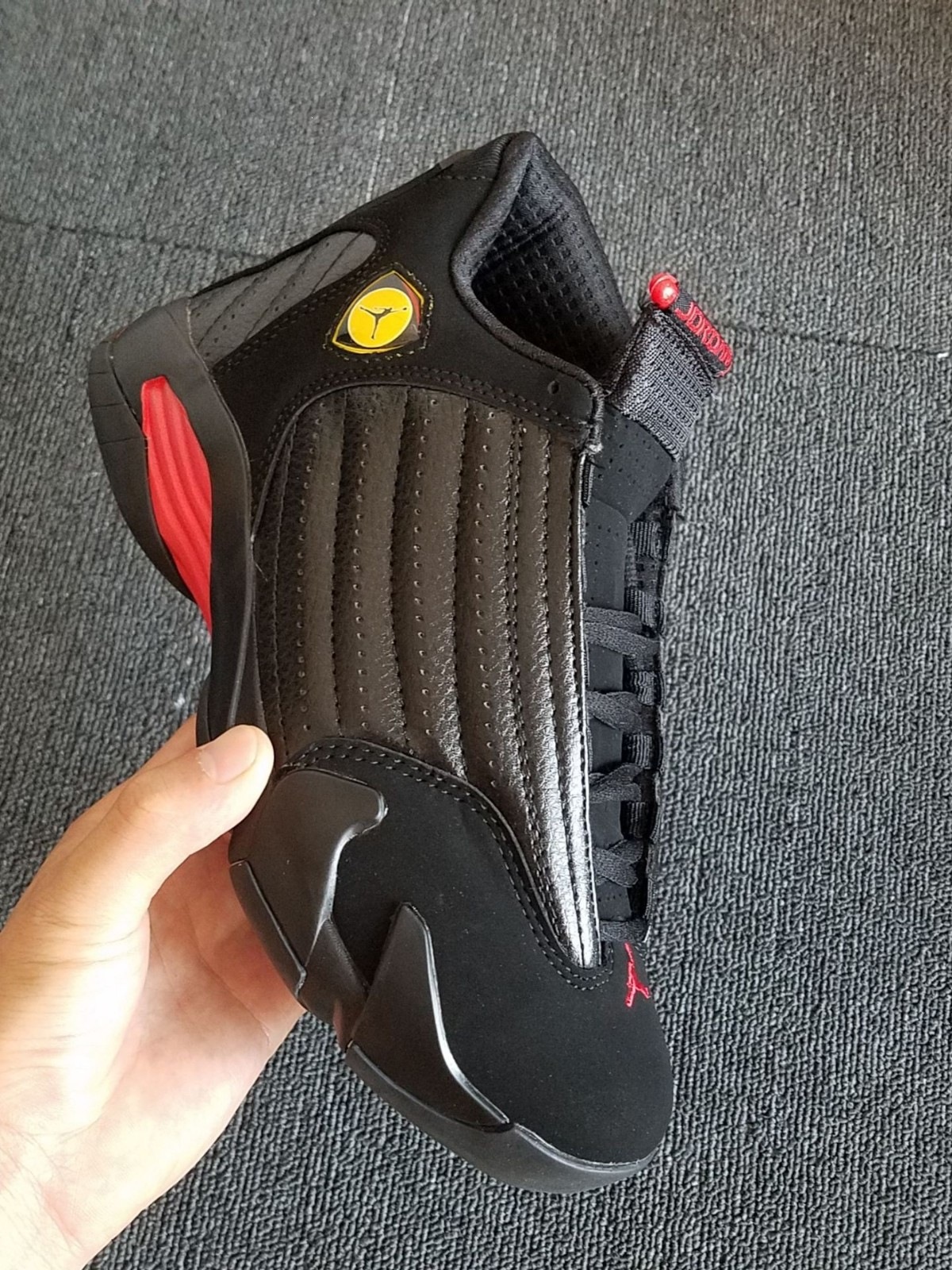 Zapatos de baloncesto puros original aj14 Joe14 rojo Ferrari retro versátil zapatos deportivos para hombres y mujeres