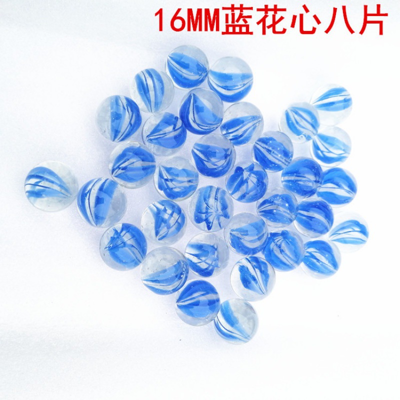 16mm mármoles de vidrio al por mayor juguetes nostálgicos cuentas de vidrio juego de damas tienda binaria de vidrio perlas sueltas bola artesanal