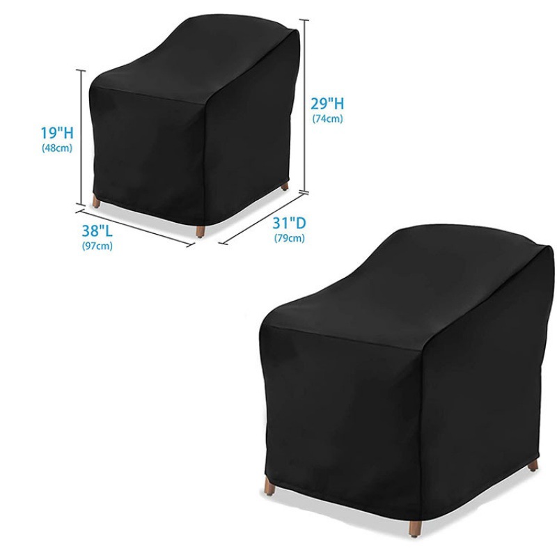 亚马逊户外家具罩露台座椅罩庭院单人沙发罩600D防水防尘牛津布罩