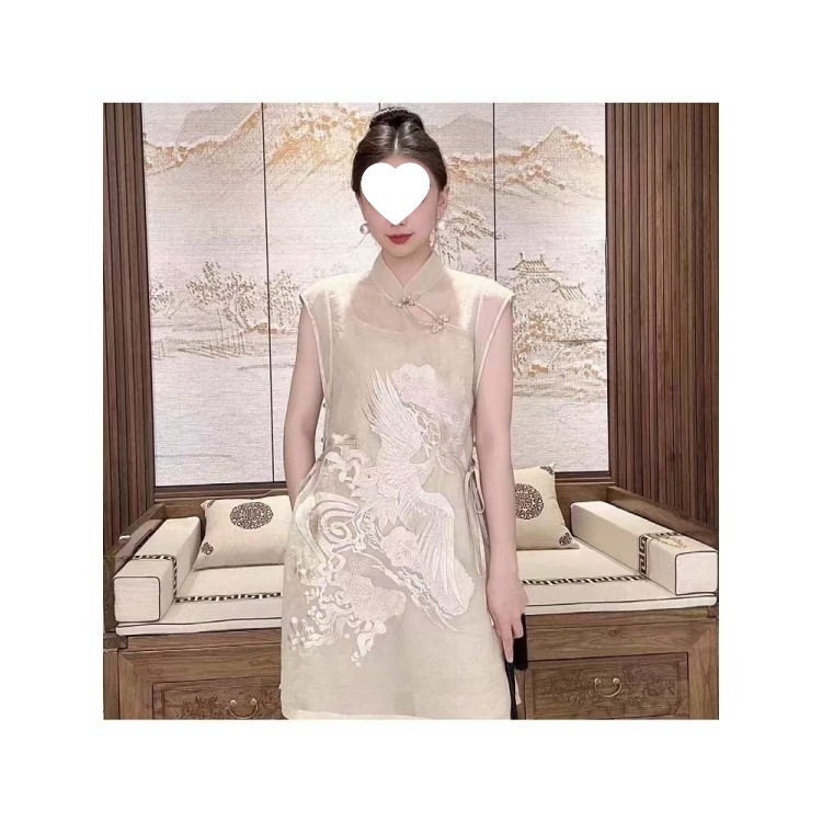 2025新款女夏季新中式国风女装时尚别致感年轻气质三件套绣花|undefined