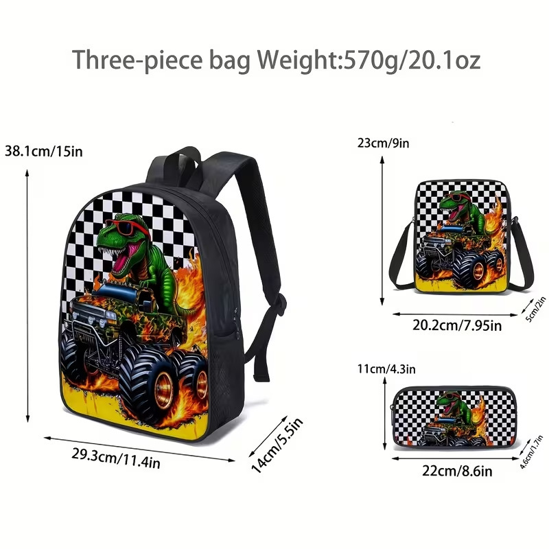 Cross-Border Cartoon Print Hot Wheels Racing Series Export Model Student Backpack for Reducing Burden