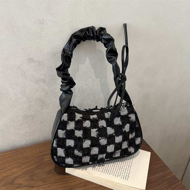 Damen Schultertasche Aus Denim Mit Farbverlauf Und Sternen_voghion.com