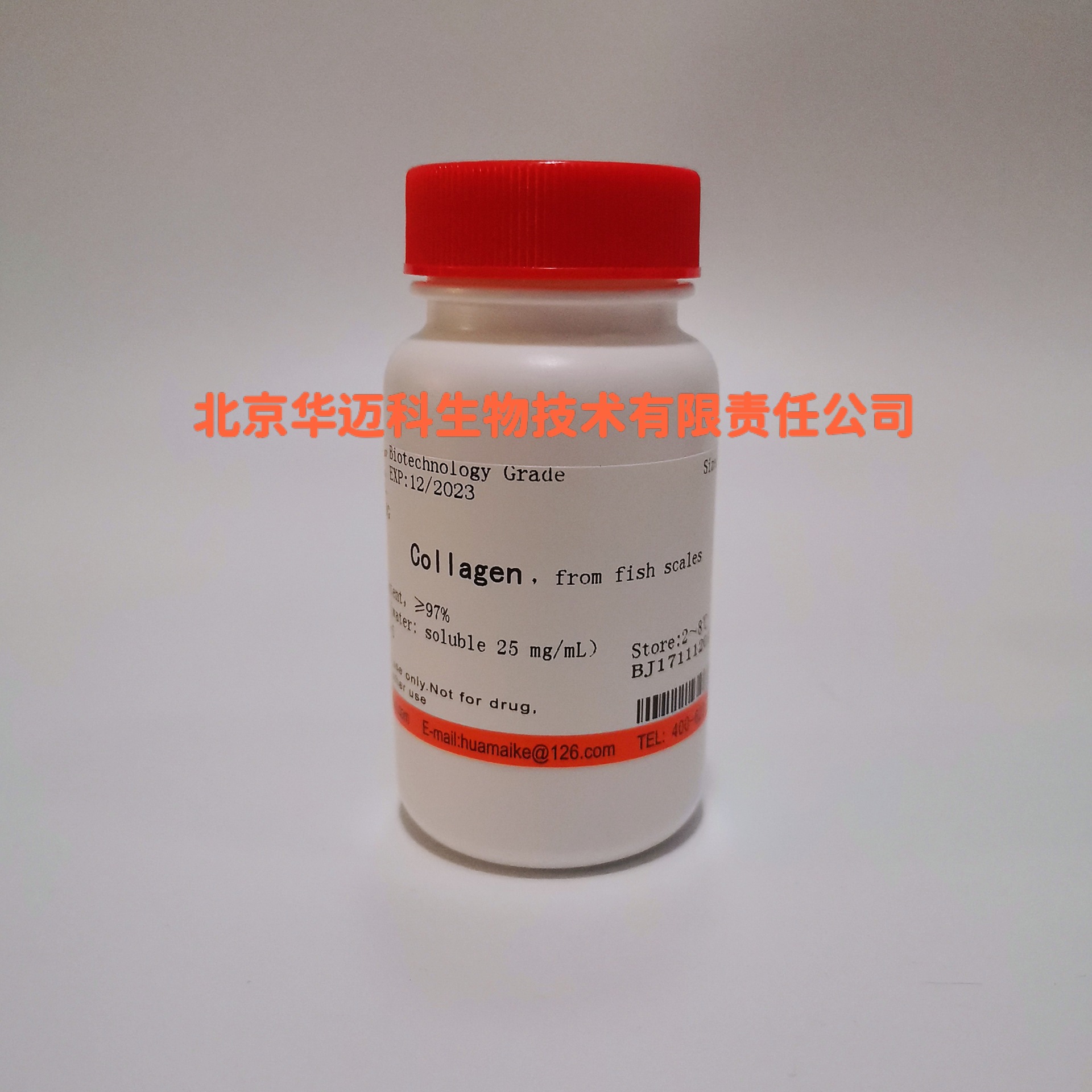 鱼胶原蛋白Ⅰ型（胶原,来源于鱼鳞和鱼皮），科研实验用