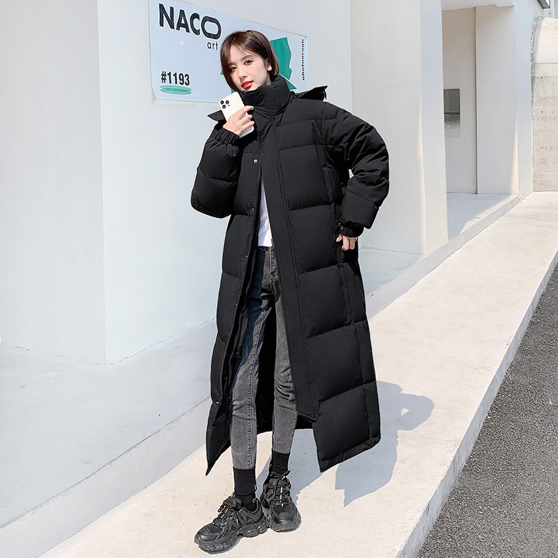 Bright Autumn Four-Style down Jacket for Men and Women, Extra Long Over-The-Knee, Thickened Winter 2025 New Couple's Loose Fit