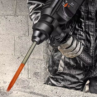 Spring steel round shank chisel percussion drill concrete hydroelectric slotting widening flat shovel super-hard pointed flat chisel