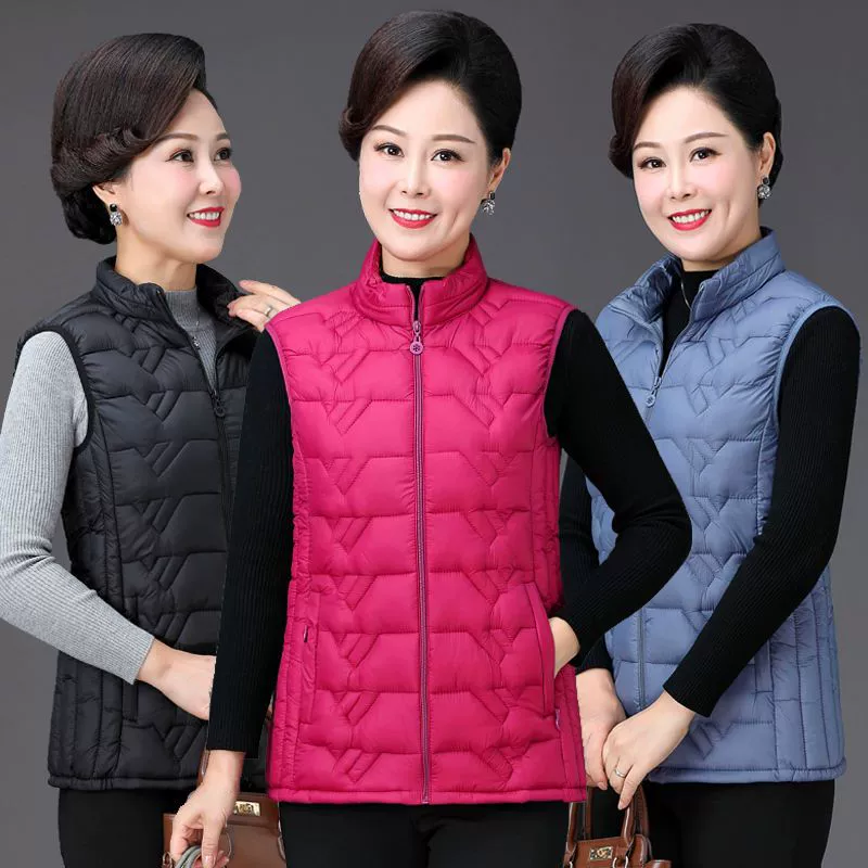 2022 новый короткий хлопковый жилет дамы осенью и зимой свободный плюс размер плеча жилетка конюшни пуховик хлопчатобумажная одежда