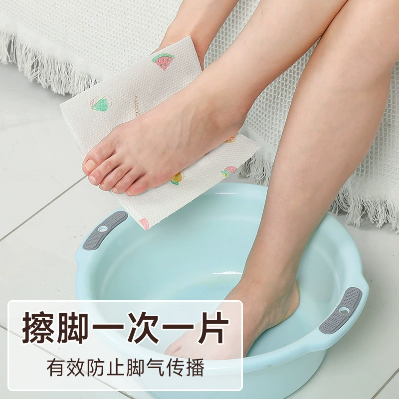 Disposable foot wipe printing model 1 large roll 18*20cm