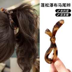 亚克力蝴蝶结香蕉夹女扎马尾扣固定发抓2025新款竖夹简约发卡头饰