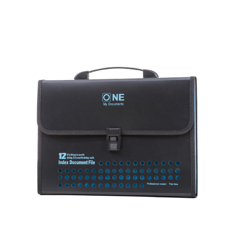 A4 bolsa de órgano de carpeta porosa FC cool clip de archivo de escritorio de gran capacidad bolsa de archivo de oficina