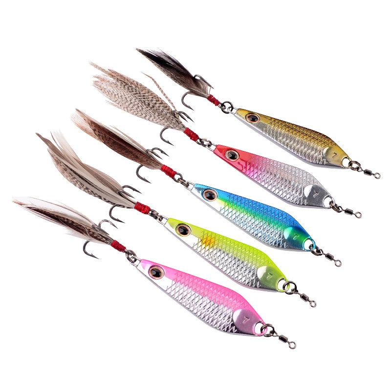 爱路亚 Funny Fish Board Set Luya Bait Far Metal Feather Hook Small Bait Cross -border E -commerce