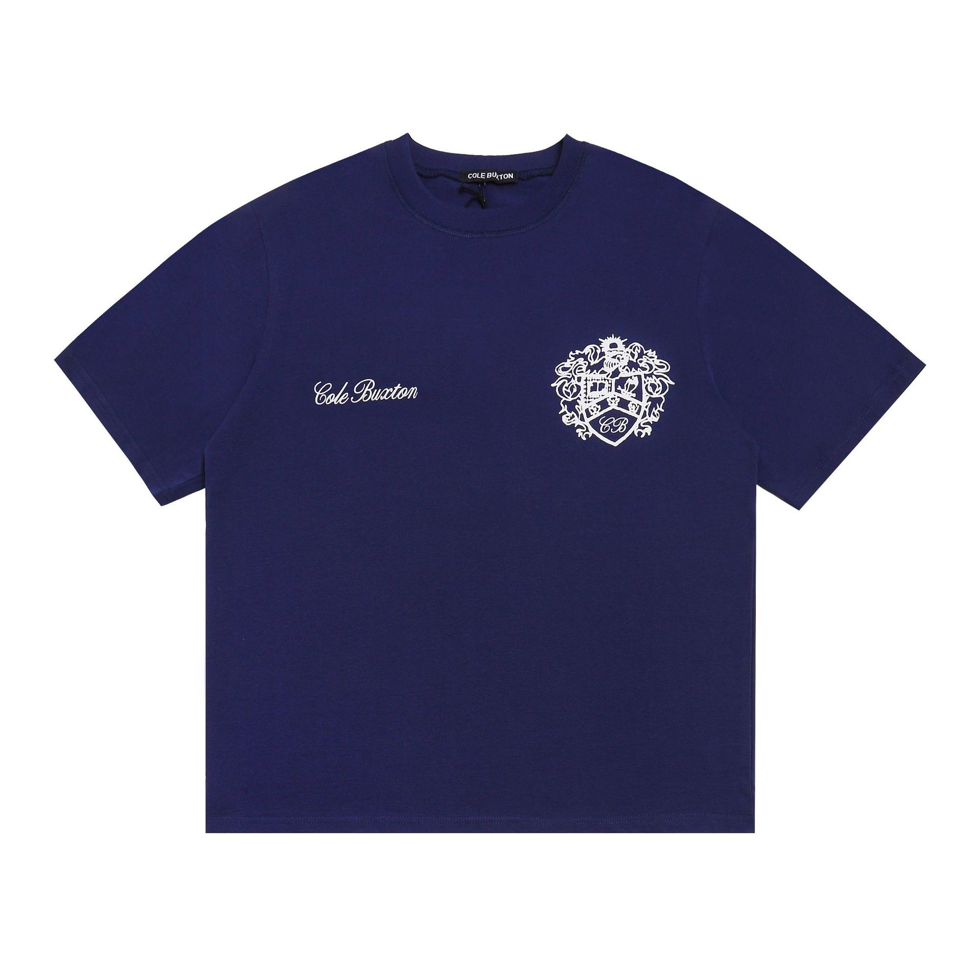 Cole Buxton T-shirt Crest Logo Navy