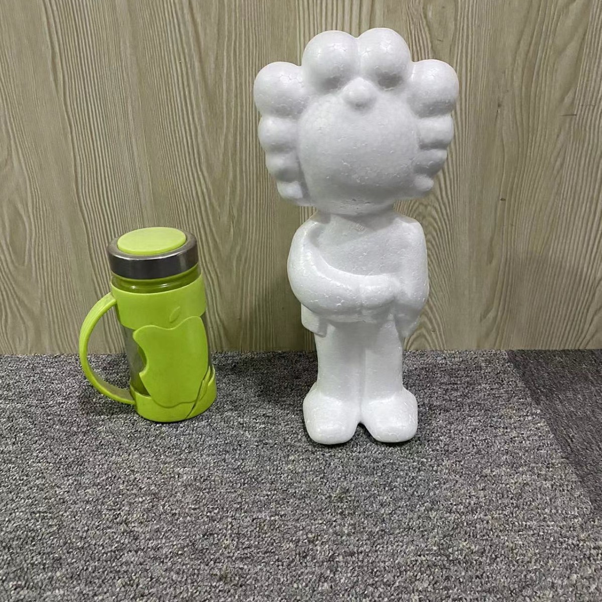 Oso de espuma directo de fábrica blanco DIY material de arreglo floral hecho a mano Día de San Valentín Rosa oso con juguete