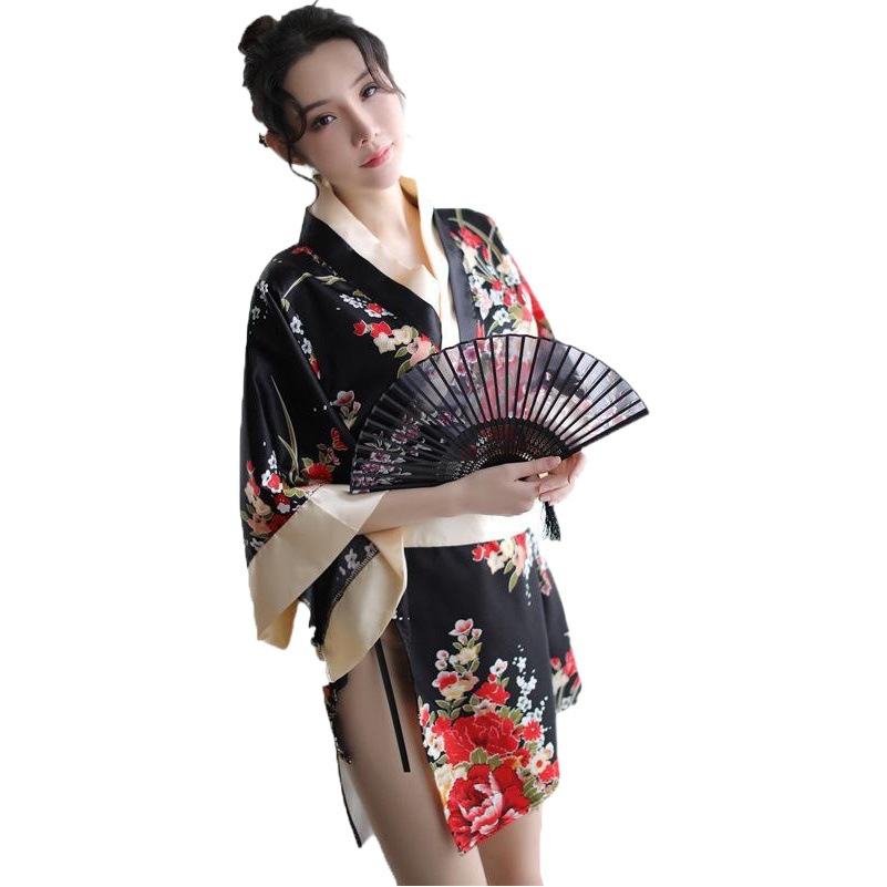 Nuevo estilo japonés kimono uniforme tentación traje sexy lencería sexy Lindo juego de rol entrega de una sola pieza