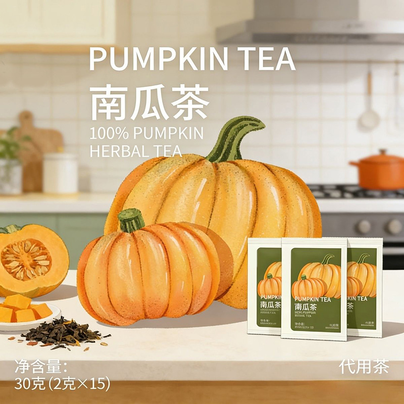 Pumpkin Herbal Tea Nan Gua Cha 2g Triangle Tea Bags 15 Pack Sugar Free Wellness Drink specifications