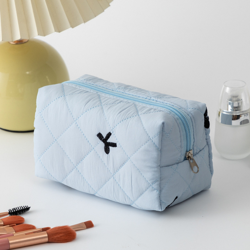 綿生地の弓キルティング口紅収納袋女性化粧品収納袋イヤホンデータケーブル化粧小銭入れ|undefined