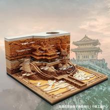 故宫日历2024龙年中国风纸雕3D立体手撕桌历新年礼物公司