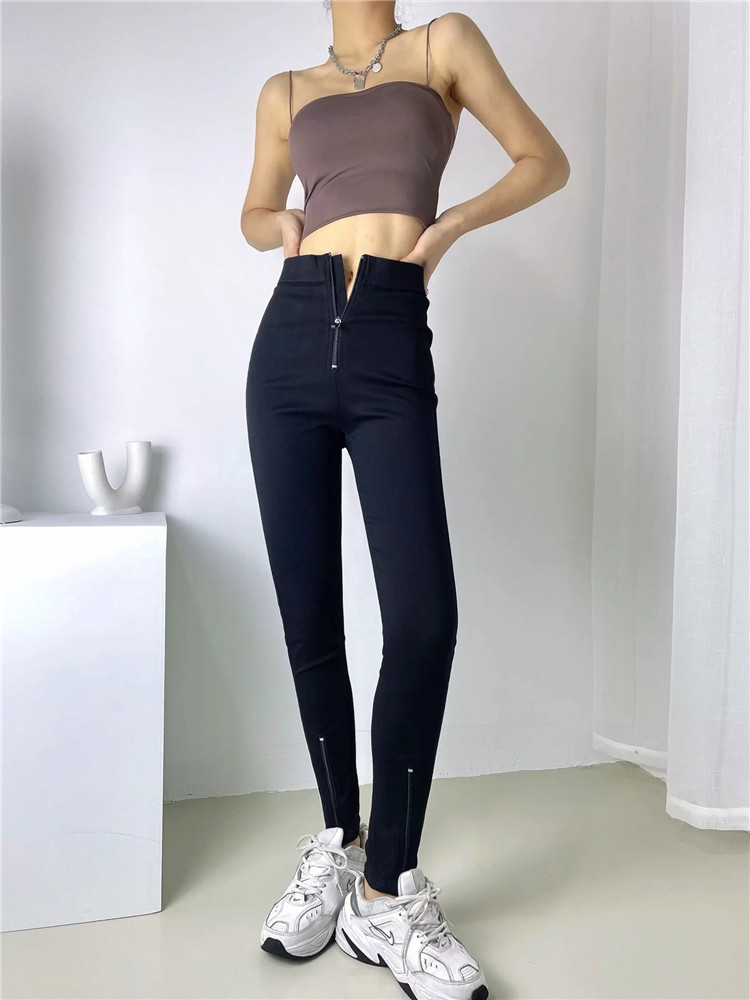 High-waist stretch-slim pants NSLD21123