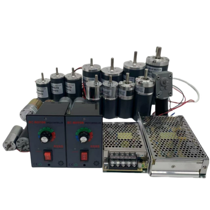 Комбинация привода планетарного редуктора постоянного тока 12V 24V микро-мотор переменной скорости двигателя может регулировать скорость в положительной и обратной стороны