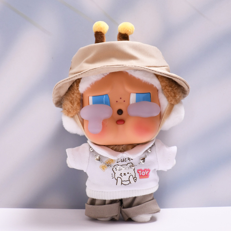 ただの子供服】泣く子供の涙の工場はゴムの顔の人形をごまかします。